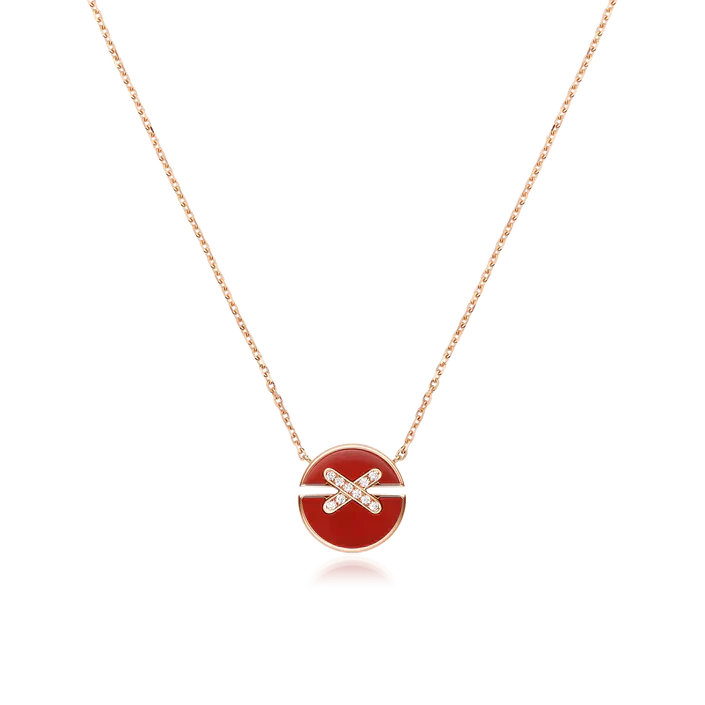 [Triumph Jewelry]JEUX DE ROSE GOLD DIAMOND NECKLACE