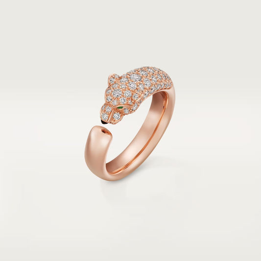[Triumph Jewelry]PANTHERE HALF DIAMOND SMALL RING