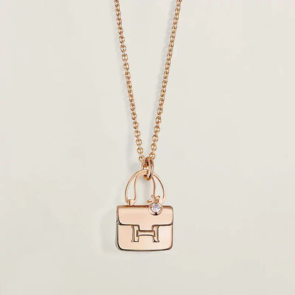 [Triumph Jewelry]AMULETTE PEDANT ROSE GOLD NECKLACE
