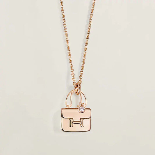 [Triumph Jewelry]AMULETTE PEDANT ROSE GOLD NECKLACE