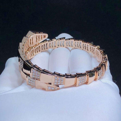 [Triumph Jewelry]SERPENTI WIDE BRACELET PINK GOLD DIAMOND