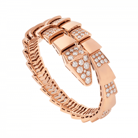 [Triumph Jewelry]SERPENTI WIDE BRACELET PINK GOLD DIAMOND
