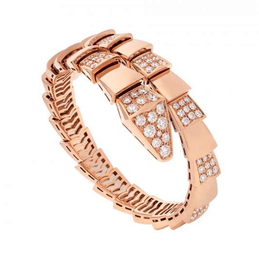 [Triumph Jewelry]SERPENTI WIDE BRACELET PINK GOLD DIAMOND