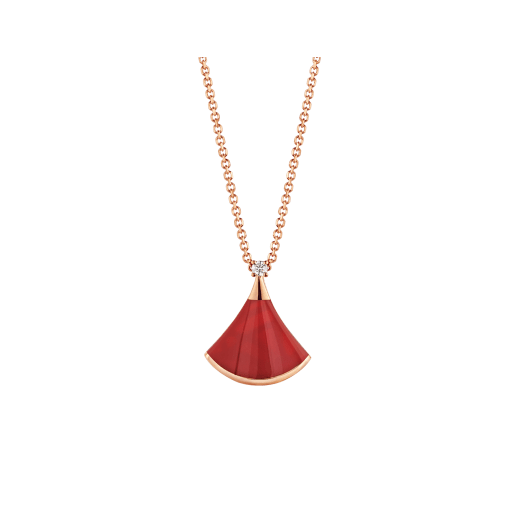 [Triumph Jewelry]DREAM NECKLACE CARNELIAN 1 DIAMOND