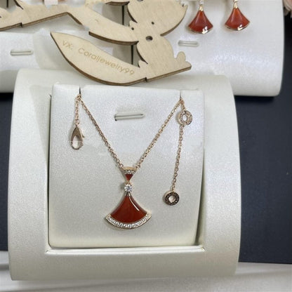 [Triumph Jewelry]DREAM NECKLACE CARNELIAN DIAMOND