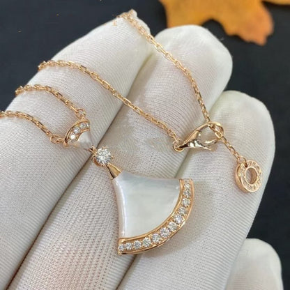 [Triumph Jewelry]DREAM NECKLACE MOP PINK GOLD DIAMOND