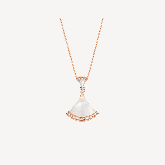 [Triumph Jewelry]DREAM NECKLACE MOP PINK GOLD DIAMOND