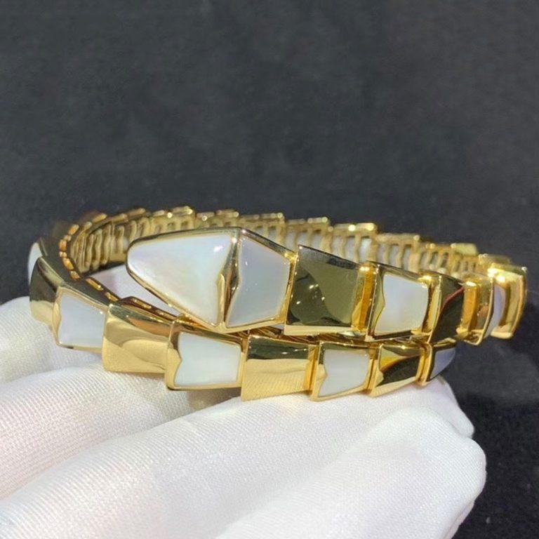 [Triumph Jewelry]SERPENTI BRACELET MOP GOLD
