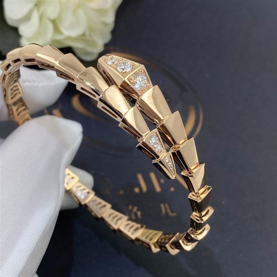 [Triumph Jewelry]SERPENTI BRACELET DIAMONDS PINK GOLD
