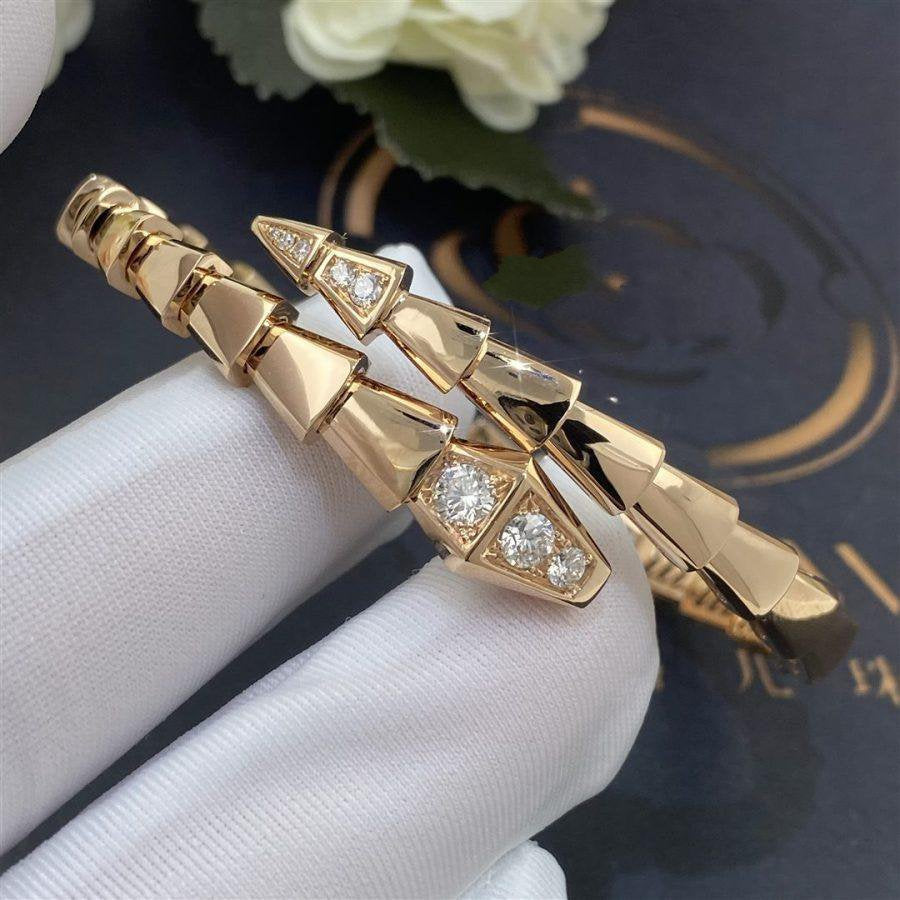[Triumph Jewelry]SERPENTI BRACELET DIAMONDS PINK GOLD