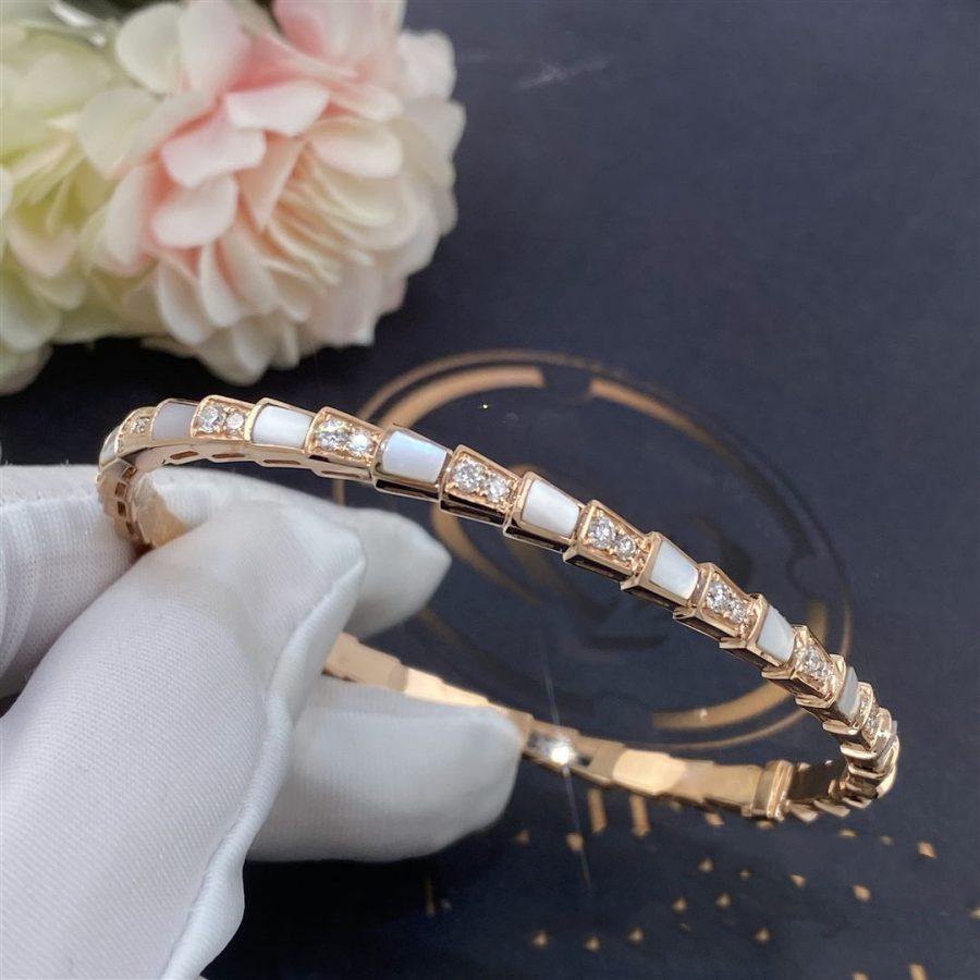 [Triumph Jewelry]SERPENTI BRACELET PINK GOLD MOP DIAMOND