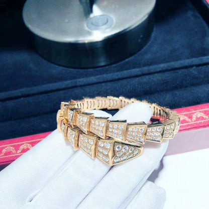 [Triumph Jewelry]SERPENTI BRACELET 8MM PINK GOLD DIAMOND