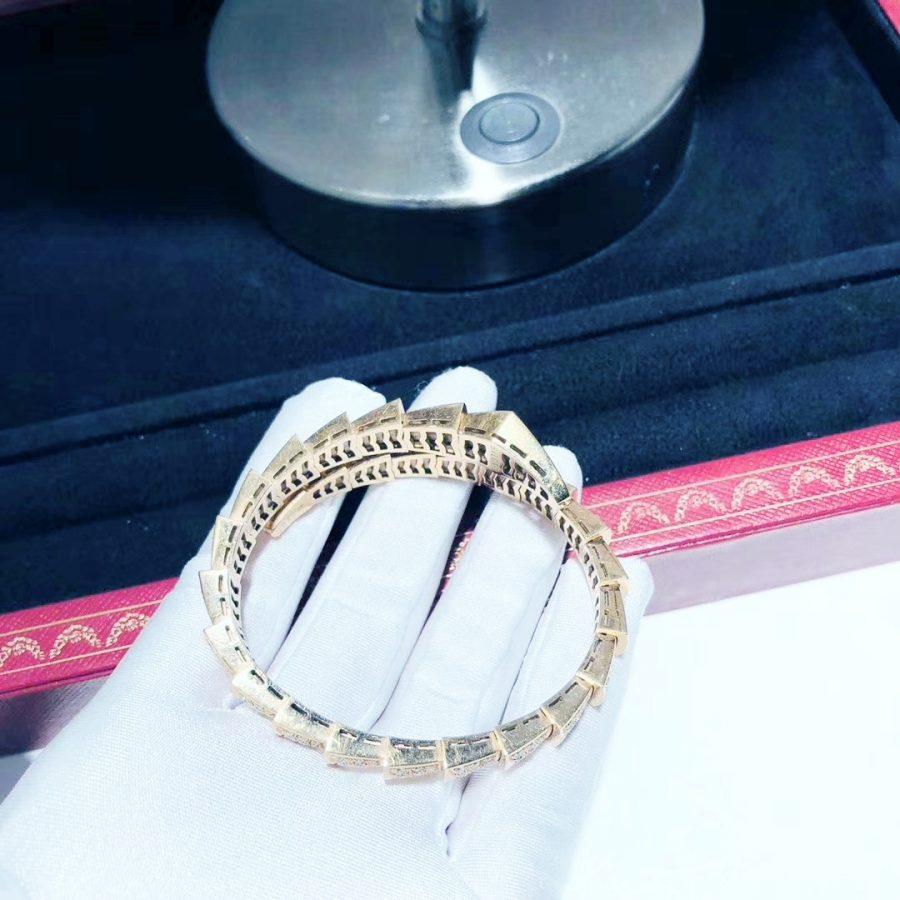 [Triumph Jewelry]SERPENTI BRACELET 8MM PINK GOLD DIAMOND