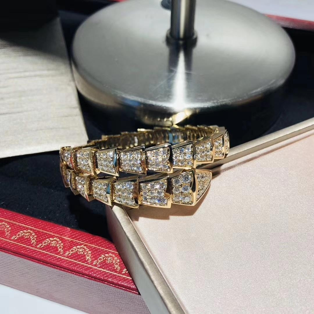 [Triumph Jewelry]SERPENTI BRACELET 8MM GOLD DIAMOND