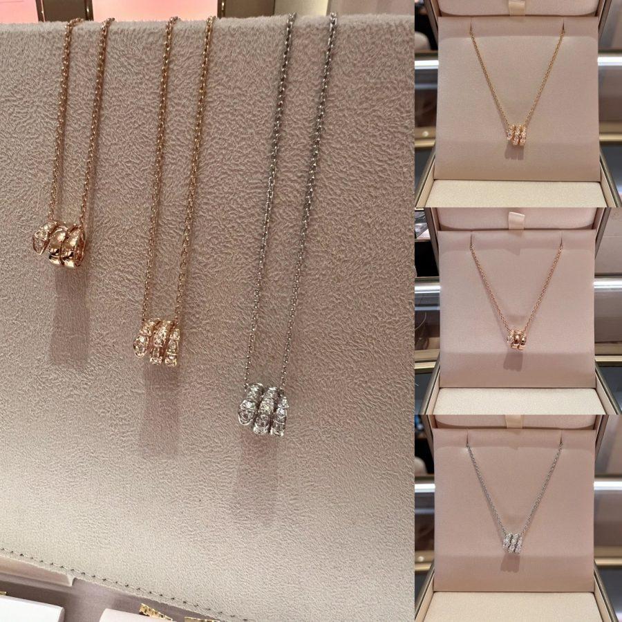 [Triumph Jewelry]SERPENTI  NECKLACE DOUBLE RING DIAMOND