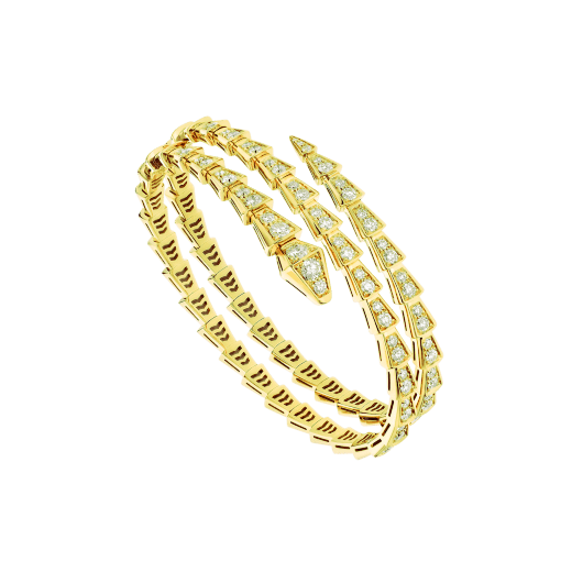 [Triumph Jewelry]SERPENTI BRACELET GOLD DIAMOND DOUBLE ROW