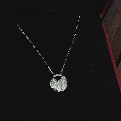 [Triumph Jewelry]AMULETTE SILVER FULL DIAMOND NECKLACE