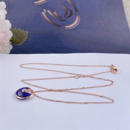 [Triumph Jewelry]AMULETTE ROSE GOLD AGATE NECKLACE