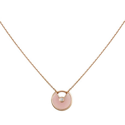 [Triumph Jewelry]AMULETTE ROSE GOLD PINK MOP NECKLACE