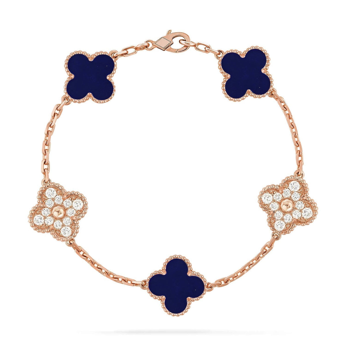 [Triumph Jewelry]CLOVER 5 MOTIF LAPIS LAZULI BRACELET COLLECTION