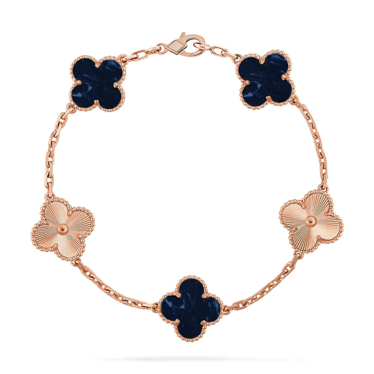 [Triumph Jewelry]CLOVER 5 MOTIF PIETERSITE BRACELET COLLECTION