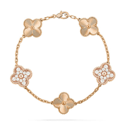 [Triumph Jewelry] CLOVER 5 MOTIF LASER BRACELET COLLECTION