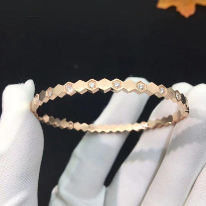 [Triumph Jewelry]BEE LOVE PINK GOLD DIAMOND BRACELET