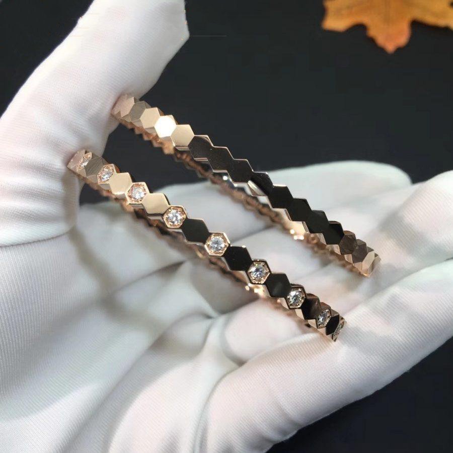 [Triumph Jewelry]BEE LOVE PINK GOLD DIAMOND BRACELET
