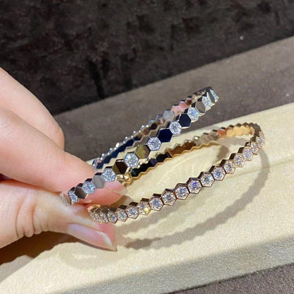 [Triumph Jewelry]BEE LOVE GOLD BRACELET FULL DIAMOND