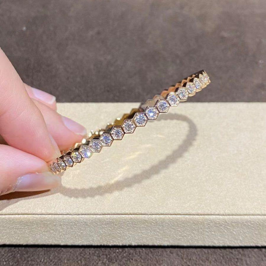 [Triumph Jewelry]BEE LOVE GOLD BRACELET FULL DIAMOND