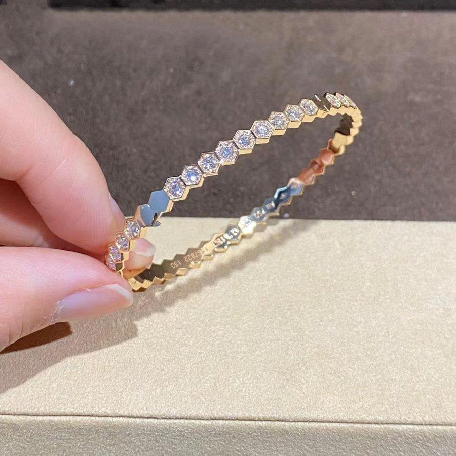 [Triumph Jewelry]BEE LOVE GOLD BRACELET FULL DIAMOND