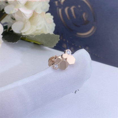 [Triumph Jewelry]BEE LOVE PINK GOLD DIAMOND EARRINGS