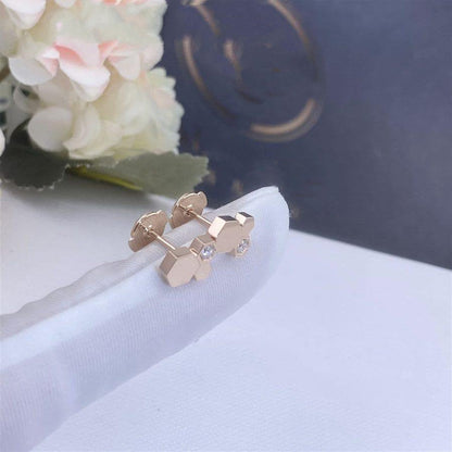 [Triumph Jewelry]BEE LOVE PINK GOLD DIAMOND EARRINGS