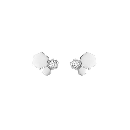 [Triumph Jewelry]BEE LOVE SILVER DIAMOND EARRINGS