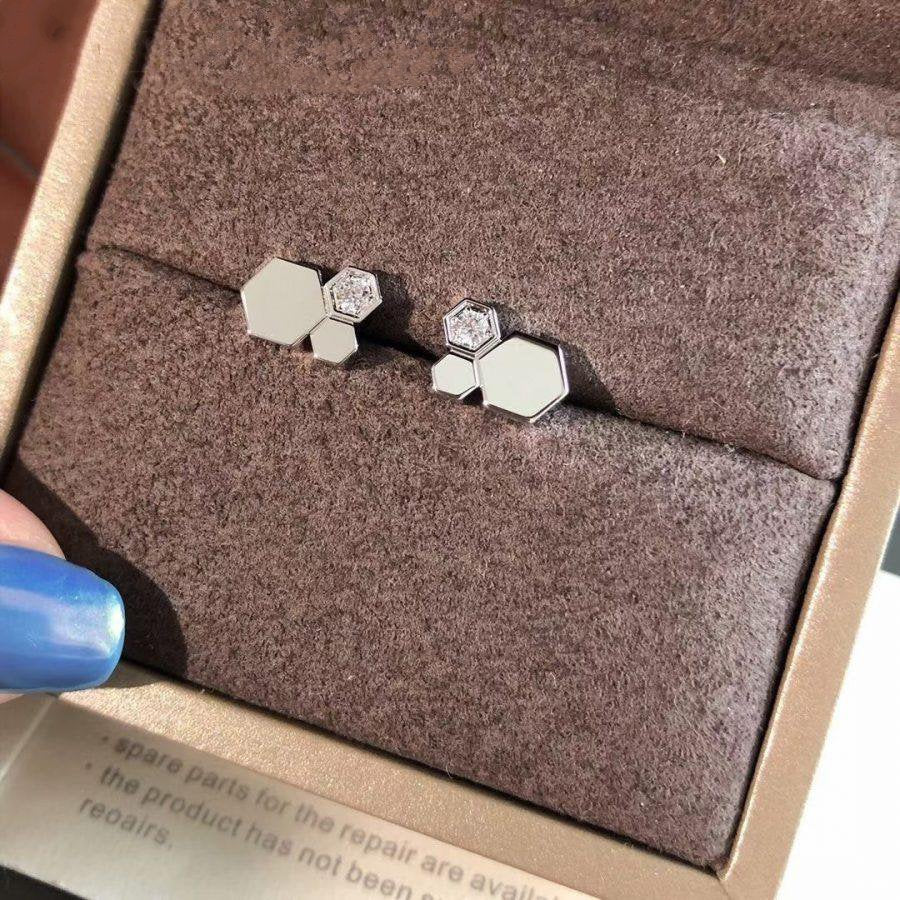 [Triumph Jewelry]BEE LOVE SILVER DIAMOND EARRINGS