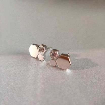 [Triumph Jewelry]BEE LOVE SILVER DIAMOND EARRINGS