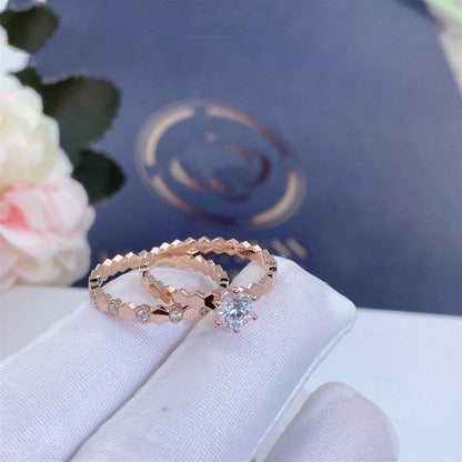 [Triumph Jewelry]BEE LOVE RING PINK GOLD 1 DIAMOND