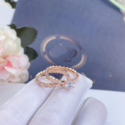 [Triumph Jewelry]BEE LOVE RING PINK GOLD 1 DIAMOND