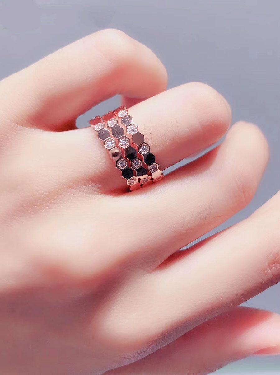 [Triumph Jewelry]BEE LOVE RING PINK GOLD DIAMOND