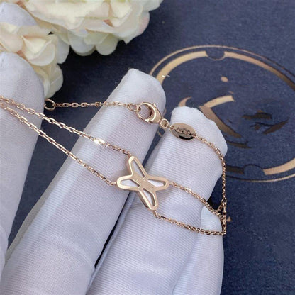 [Triumph Jewelry]JEUX BRACELET WHITE MOP PINK GOLD 1 DIAMOND