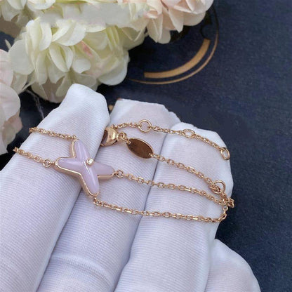 [Triumph Jewelry]JEUX BRACELET PINK MOP PINK GOLD 1 DIAMOND