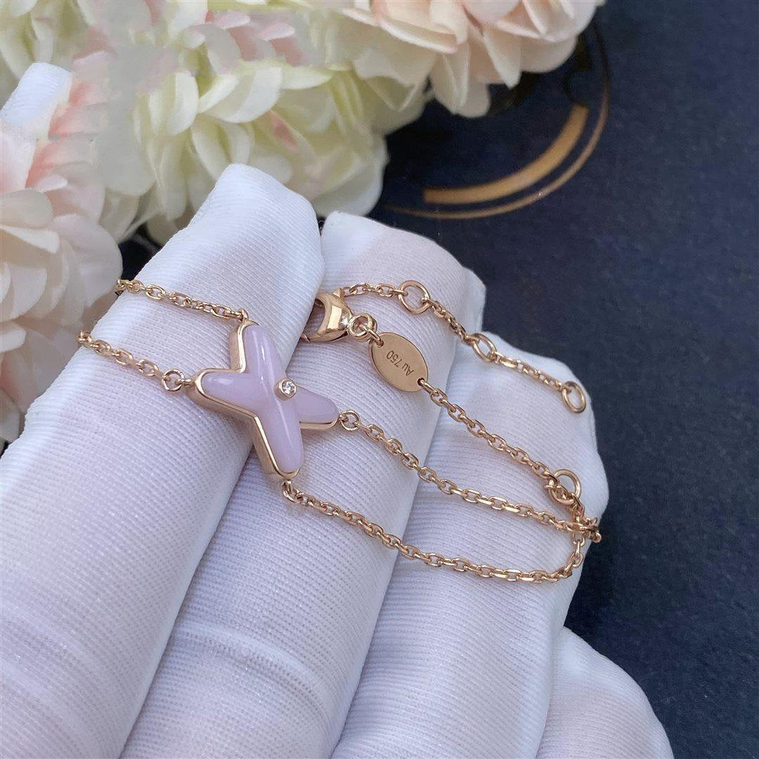 [Triumph Jewelry]JEUX BRACELET PINK MOP PINK GOLD 1 DIAMOND
