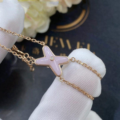 [Triumph Jewelry]JEUX BRACELET PINK MOP PINK GOLD 1 DIAMOND