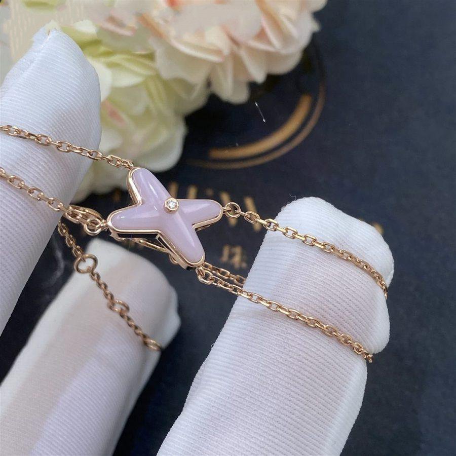 [Triumph Jewelry]JEUX BRACELET PINK MOP PINK GOLD 1 DIAMOND