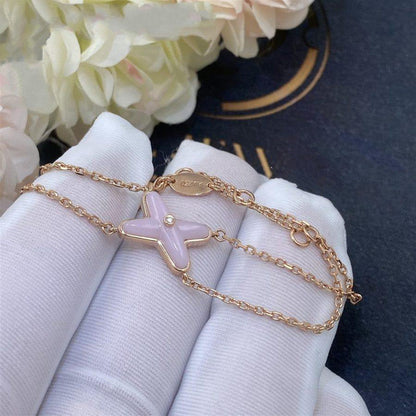 [Triumph Jewelry]JEUX BRACELET PINK MOP PINK GOLD 1 DIAMOND