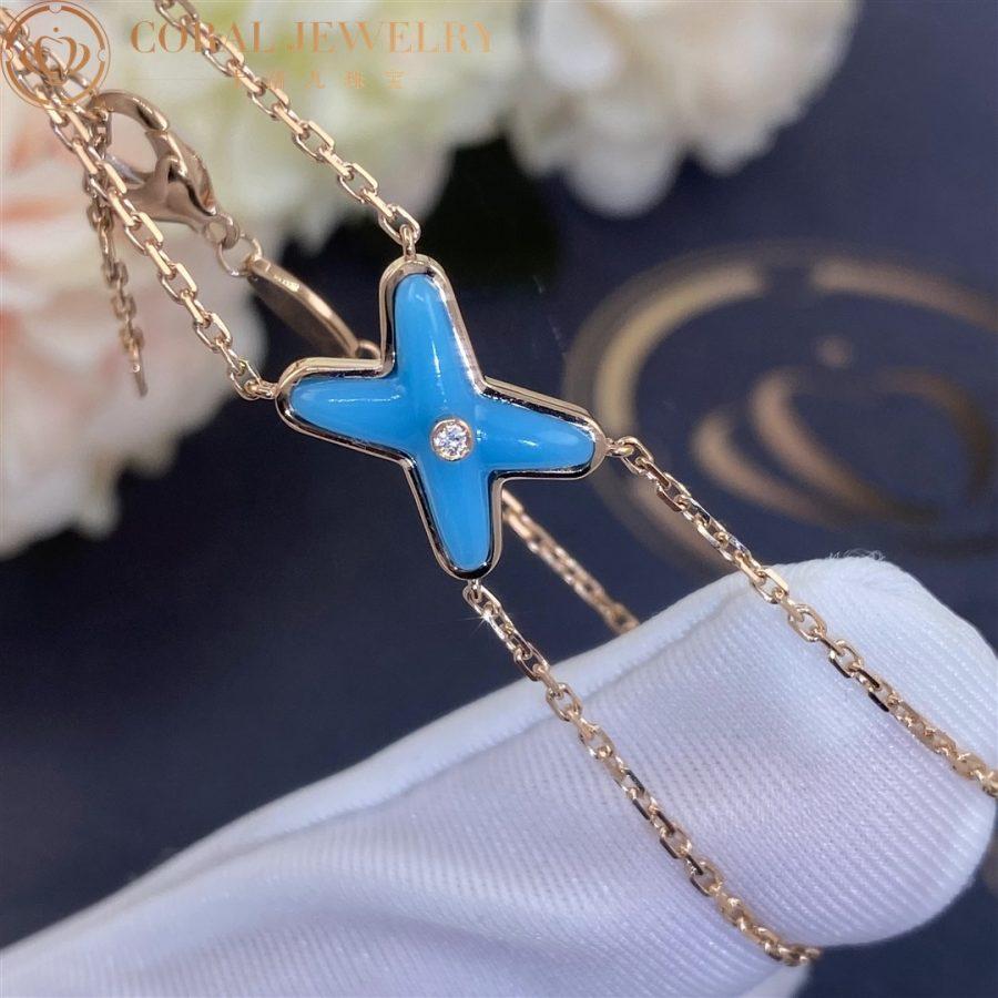 [Triumph Jewelry]JEUX BRACELET TURQUOISE PINK GOLD 1 DIAMOND