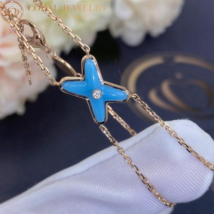 [Triumph Jewelry]JEUX BRACELET TURQUOISE PINK GOLD 1 DIAMOND