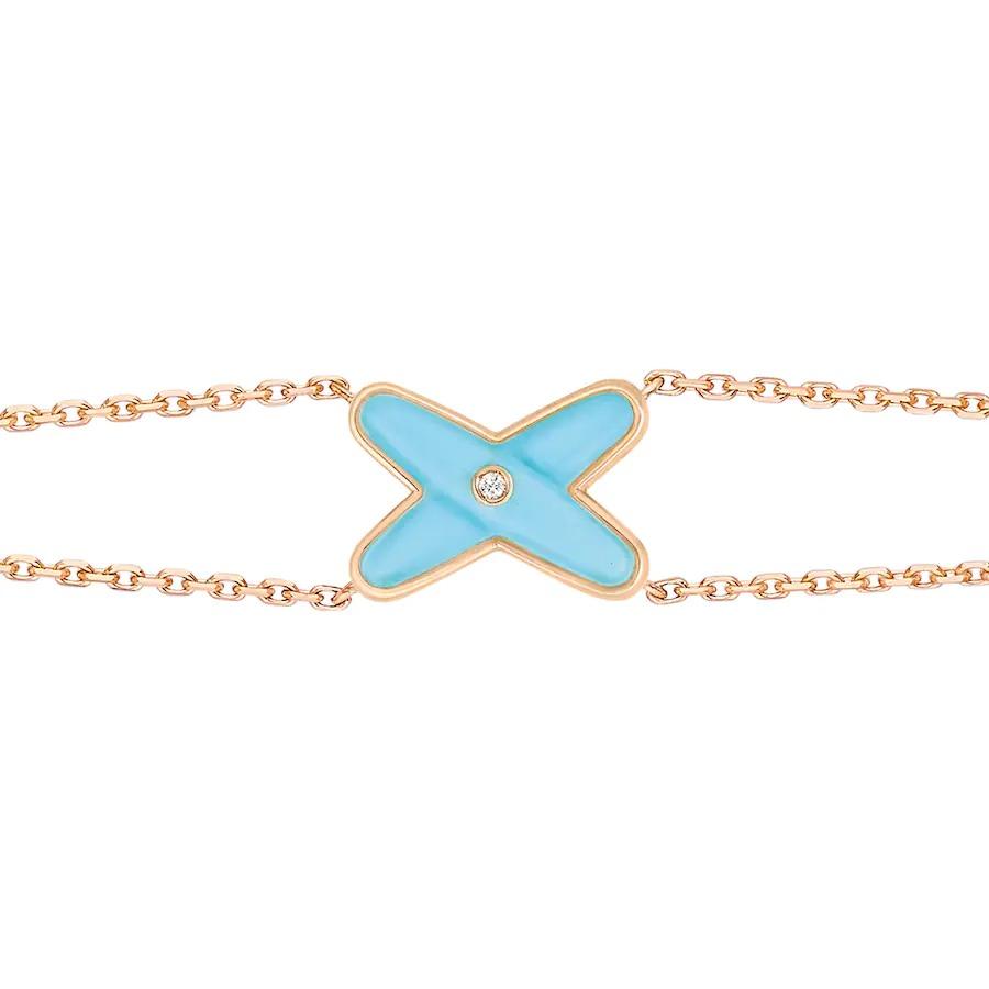 [Triumph Jewelry]JEUX BRACELET TURQUOISE PINK GOLD 1 DIAMOND