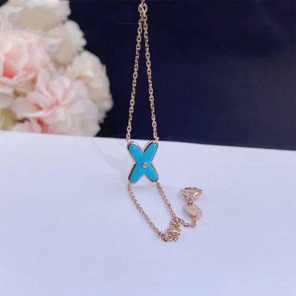 [Triumph Jewelry]JEUX BRACELET TURQUOISE PINK GOLD 1 DIAMOND