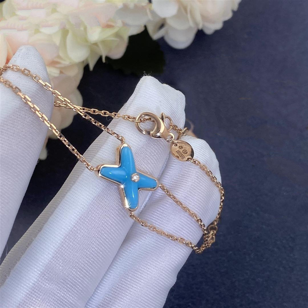 [Triumph Jewelry]JEUX BRACELET TURQUOISE PINK GOLD 1 DIAMOND